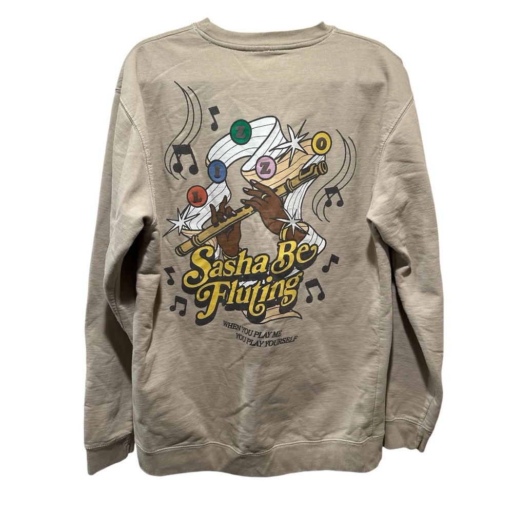 Lizzo Sasha Be Fluting Homecoming Graphic Crewneck Lizzo Special Tour Size XL - Picture 3 of 5